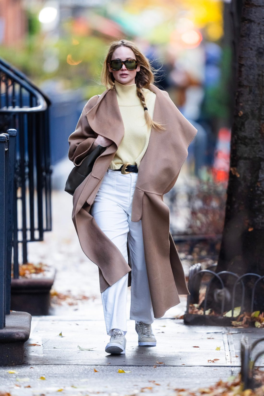 Thanks to Jennifer Lawrence, This Camel Coat Is Now a Modern Classic