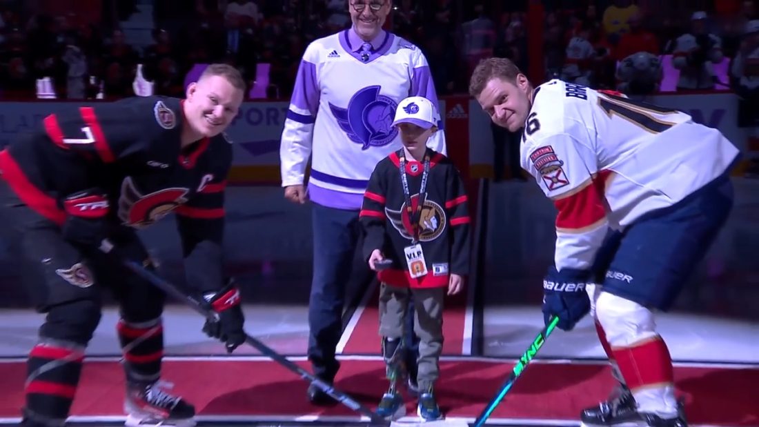 Tkachuk brothers perform ceremonial opening draw as Senators host Panthers