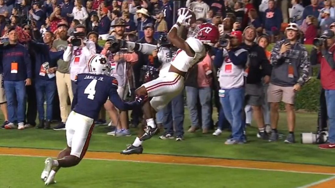 Alabama pulls off Iron Bowl miracle with Bond’s Hail Mary go-ahead touchdown