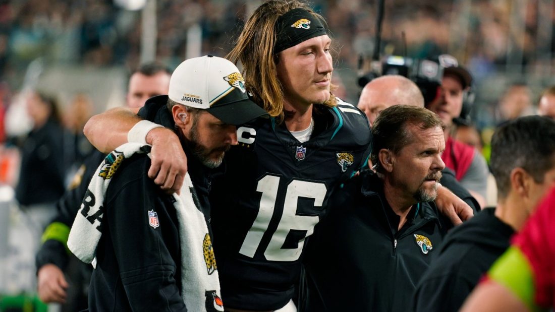 Jaguars’ Trevor Lawrence exits game vs. Bengals with ankle injury