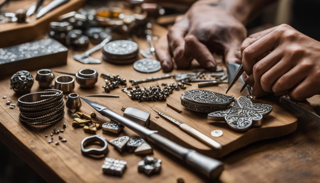 Crafting personalized hand-stamped jewelry at home