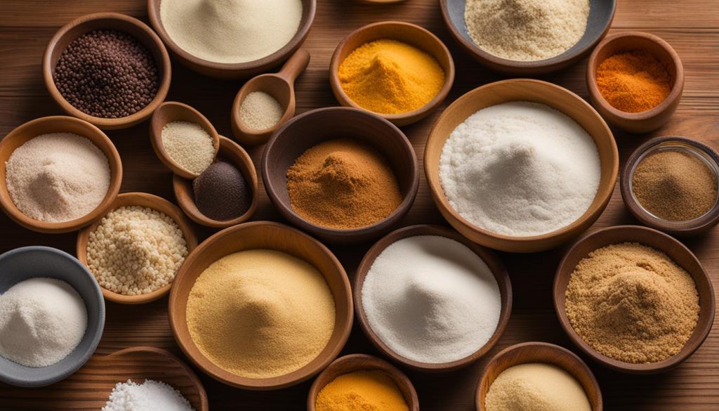 Types of gluten-free flours and flour blends