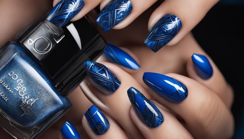 electric blue nail color