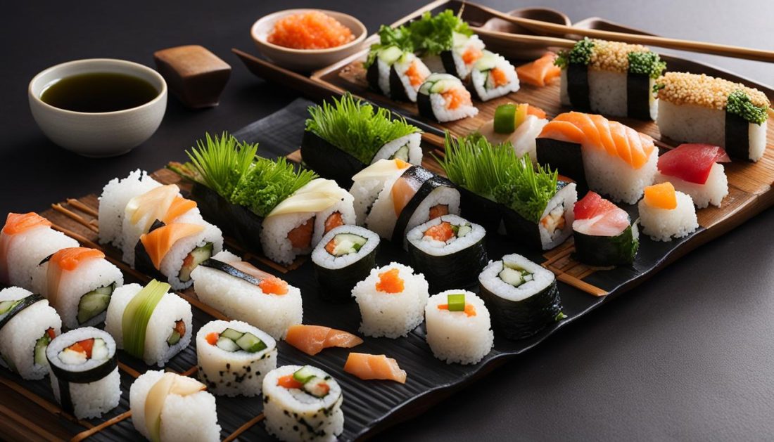 step-by-step sushi making